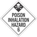 Nmc Poison Inhalation Hazard 6 Dot Placard Sign, Pk10, Material: Adhesive Backed Vinyl DL125P10
